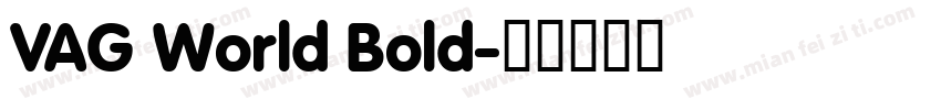 VAG World Bold字体转换